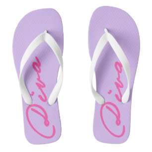 FLIP FLOPS mit DIVAtude! (Rosa Schrift)