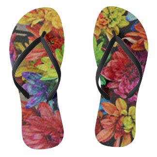 Flip Flops mit mehrfarbigem Flor