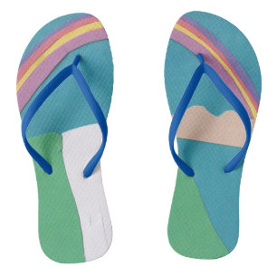 Flip-Flops mit Regenbogen- und Wasserfalldesign Flip Flops