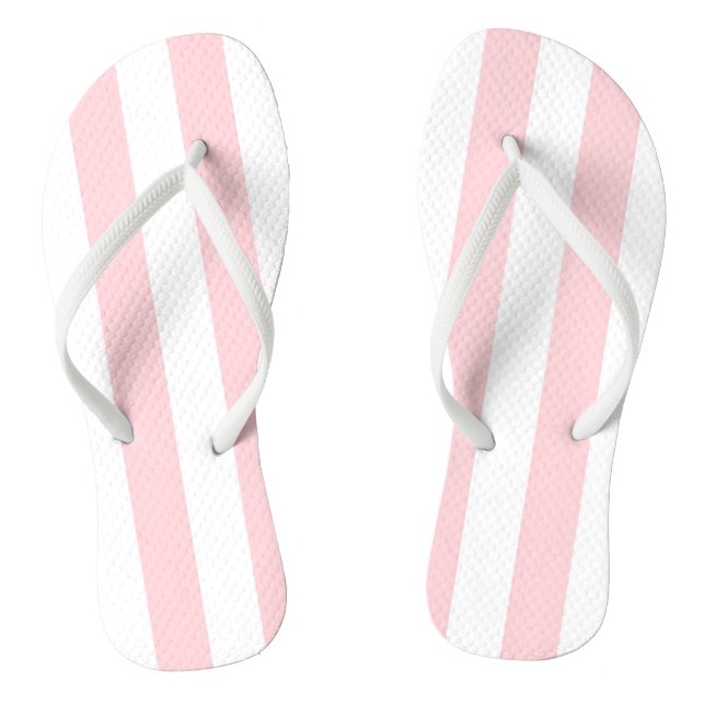 Flip Flops Pink & White Strip (Fußbett)