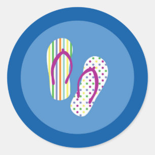 Flip Flops Siegel Sticker