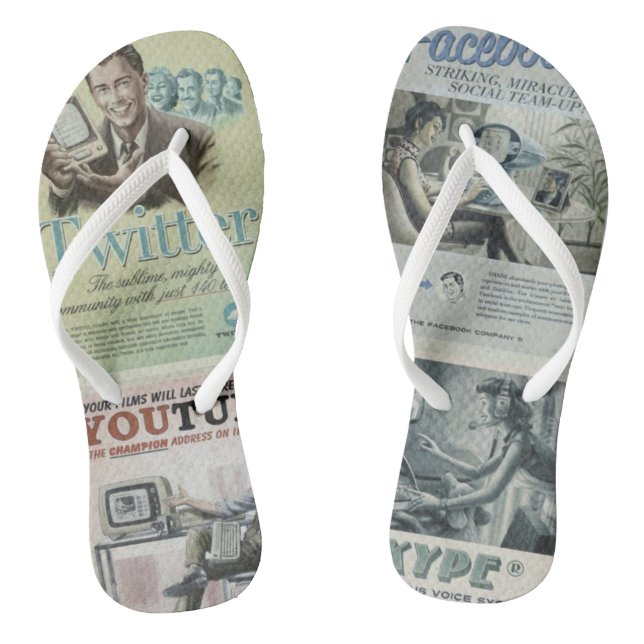Flip Flops Social Media (Fußbett)