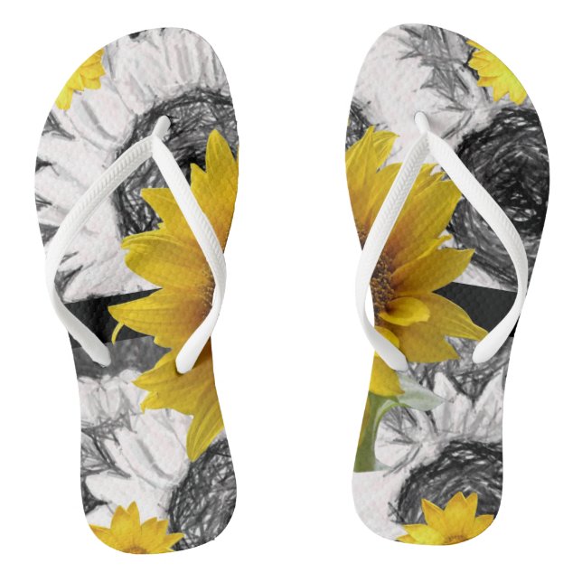 Flip Flops Sonnenblume (Fußbett)