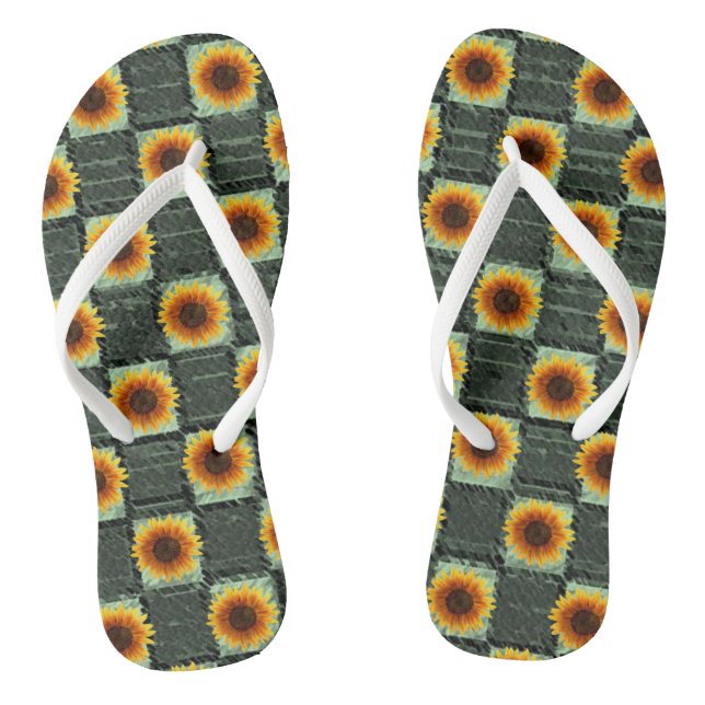 Flip Flops Sonnenblume (Fußbett)