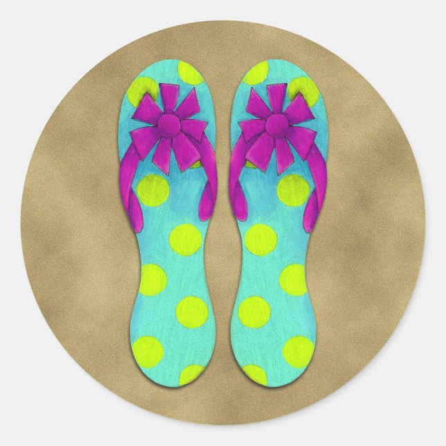 Flip Flops Sticker (Vorderseite)