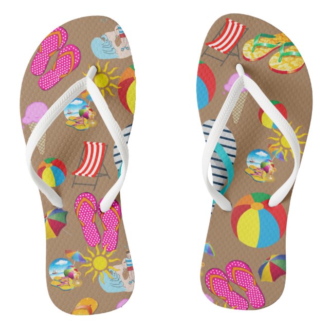 Flip Flops Summer Beach Fun stilvoll (Fußbett)