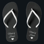 Flip-Flops - Trauzeugin des Herzschlags Flip Flops<br><div class="desc">Flip Flops für die Mitglieder Ihres Brautparty! Einfach anpassbar,  ändern Sie die Farbe des Gurtbandes,  die Sohle-Farben,  fügen Sie Text oder andere Bilder!</div>