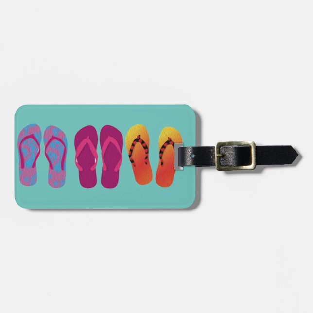 Flip Flops Trio 4 Gepäckanhänger (Vorderseite horizontal)