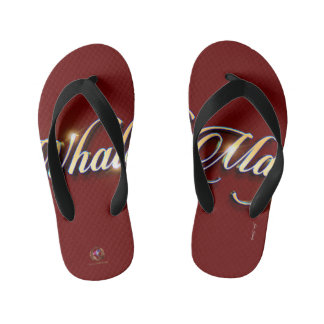 Flip Flops Whale Magic Burgundy