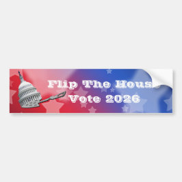Flip The House Vote Blue 2026 Autoaufkleber
