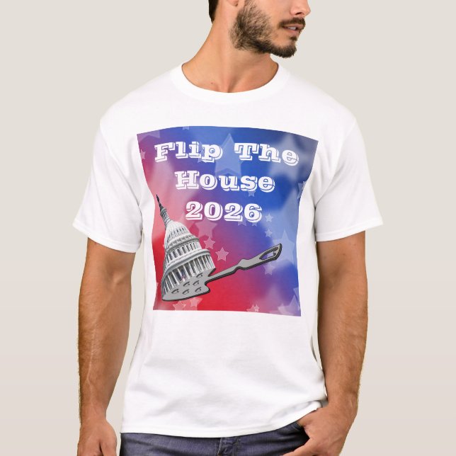 Flip The House Vote Blue 2026 T-Shirt (Vorderseite)