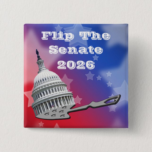 Flip The Senate Vote 2026 Button (Vorderseite)