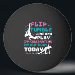 Flip Tumble Jump And Play Gymnastic girl Birthday Tischtennisball<br><div class="desc">Flip Tumble Jump And Play Gymnastic girl Birthday</div>