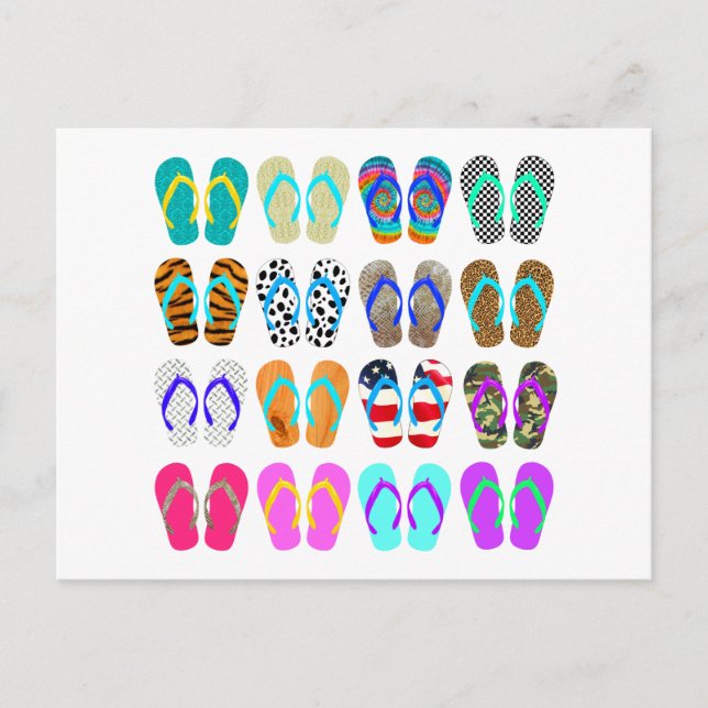 Flipflop-Diagramm Postkarte (Vorderseite)