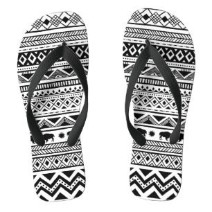 Flipflop Sandals Boho Buffalo Tribal Muster Bohem