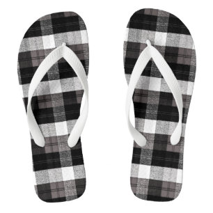 Flipflop Sandals XMAS Buffalo Kariert Schwarz-weiß