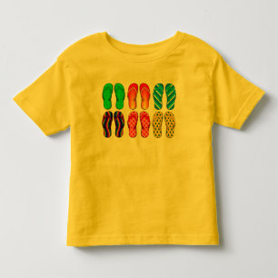 Flipflop-Spaß Kleinkind T-shirt