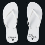 Flipflops - Herz-tolle Braut<br><div class="desc">Drehen Sie Reinfälle für die Braut um! Leicht kundengerecht, ändern Sie die Bügelfarben, einzige Farben, addieren Sie Text oder andere Bilder!</div>
