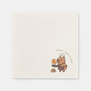 'Flipin' Großartiger Vater' Cute Lustige Capybara Serviette