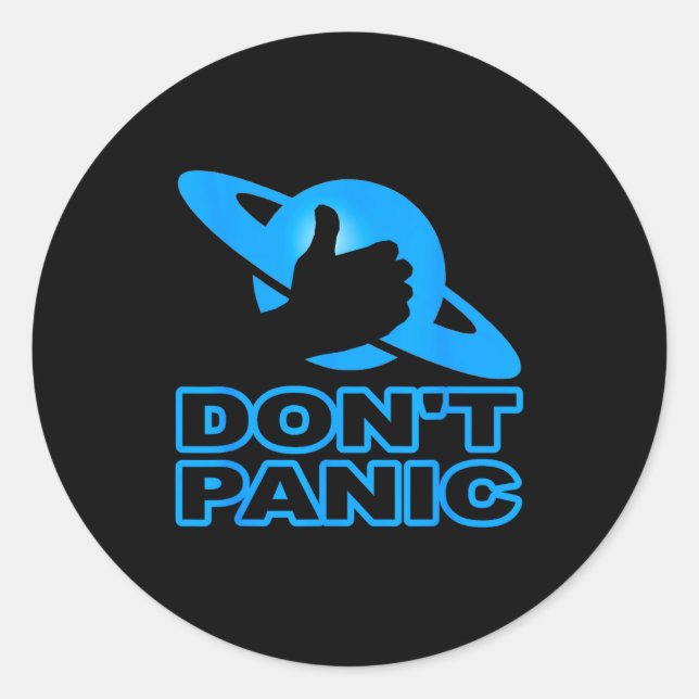 Flipn Sweet Don't Panic  Runder Aufkleber (Vorderseite)