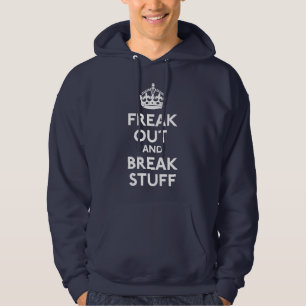 Flippen Sie heraus aus und brechen Sie Hoodie