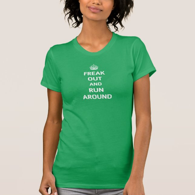 Flippen Sie heraus aus und stranden Sie T-Shirt (Vorderseite)