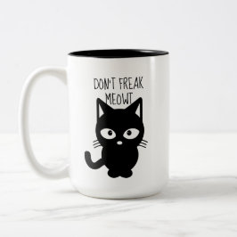 Flippen Sie nicht Meowt Kaffee-Tasse aus Zweifarbige Tasse