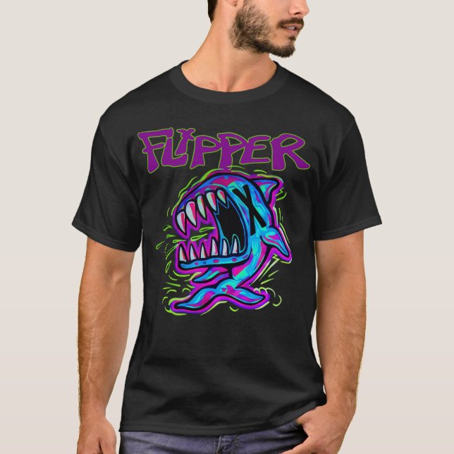 Flipper lustig T-Shirt (Vorderseite)