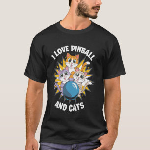 Flipper und Katzen 90er Nostalgie Flipper Hexenmei T-Shirt
