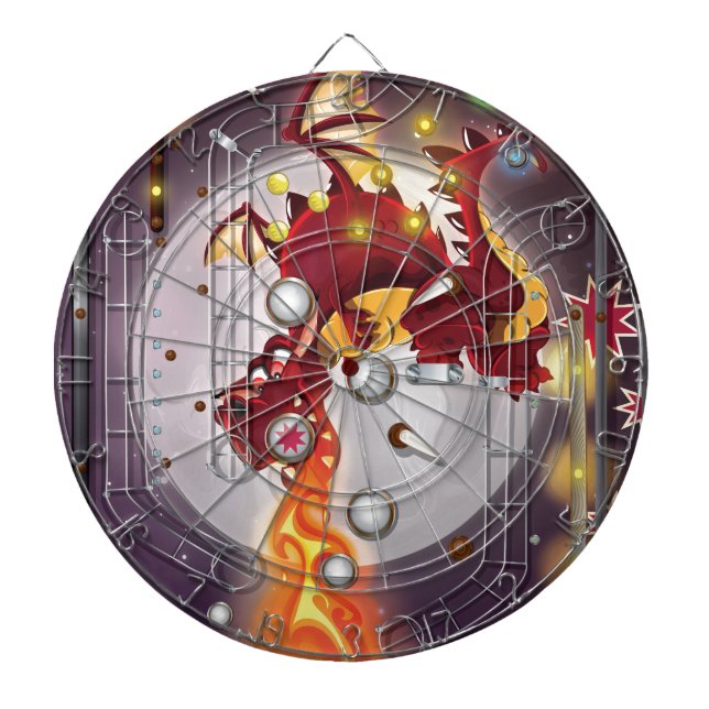 Flipperautomat Drache Dartscheibe (vorne)