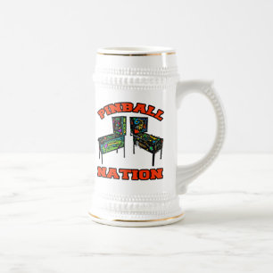 Flipperautomat-Nation Bierglas