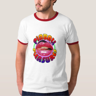 Flipperautomat-Vergnügens-roter Wecker T T-Shirt