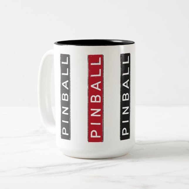 FLIPPERAUTOMAT ZWEIFARBIGE TASSE (Vorderseite Links)