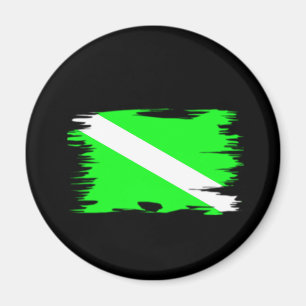 Flippige Farbtauchen-Flagge Magnet