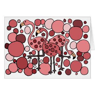 Flippige Flamingo-Kunst