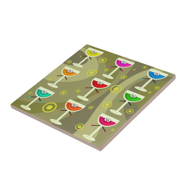 Flippige Getränke Fliese (Seite)