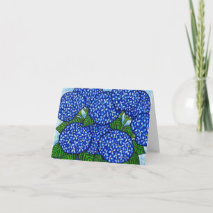 Flippige Hydrangea-Anmerkungs-Karte Karte