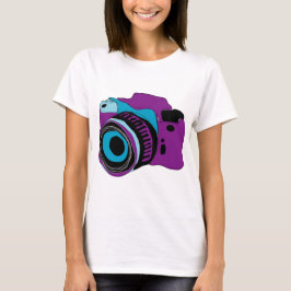 Flippige Kameragraphikillustration T-Shirt