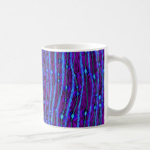 flippige Linie Arbeit, die in Zeit mit Ihrer Musik Kaffeetasse