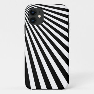 Flippige Schwarzweiss-Streifen-nahtlose Grafik Case-Mate iPhone Hülle