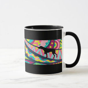 Flippige Vizsla Kaffee-Zeit Tasse