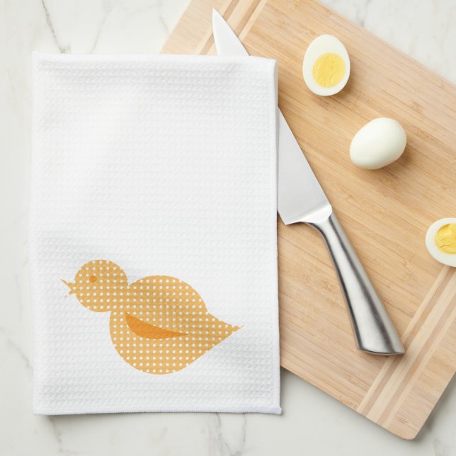Flippige Vogel Dishtowel Reihe 2 Geschirrtuch (Viertel Falte)