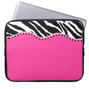 Flippige Zebra-Laptop-Hülse Laptopschutzhülle