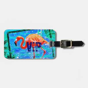 flippiger Flamingo VIP-Reise-Gepäckanhänger Gepäckanhänger