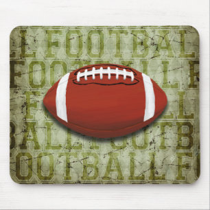 Flippiger grüner Schmutz-Fußball Mousepad
