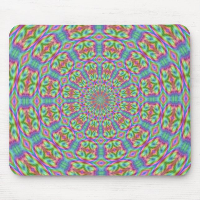 Flippiger psychedelischer Hippie Mousepad (Vorne)