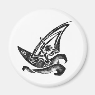 Flippiger Windsurfer Magnet