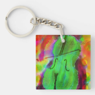 Flippiges Cello-Schlüsselkette Schlüsselanhänger