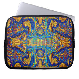 Flippiges cooles Kroko Top Design für Laptopschutzhülle