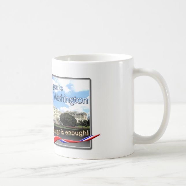 Flippiges Fraulien geht nach Washington Kaffeetasse (Rechts)